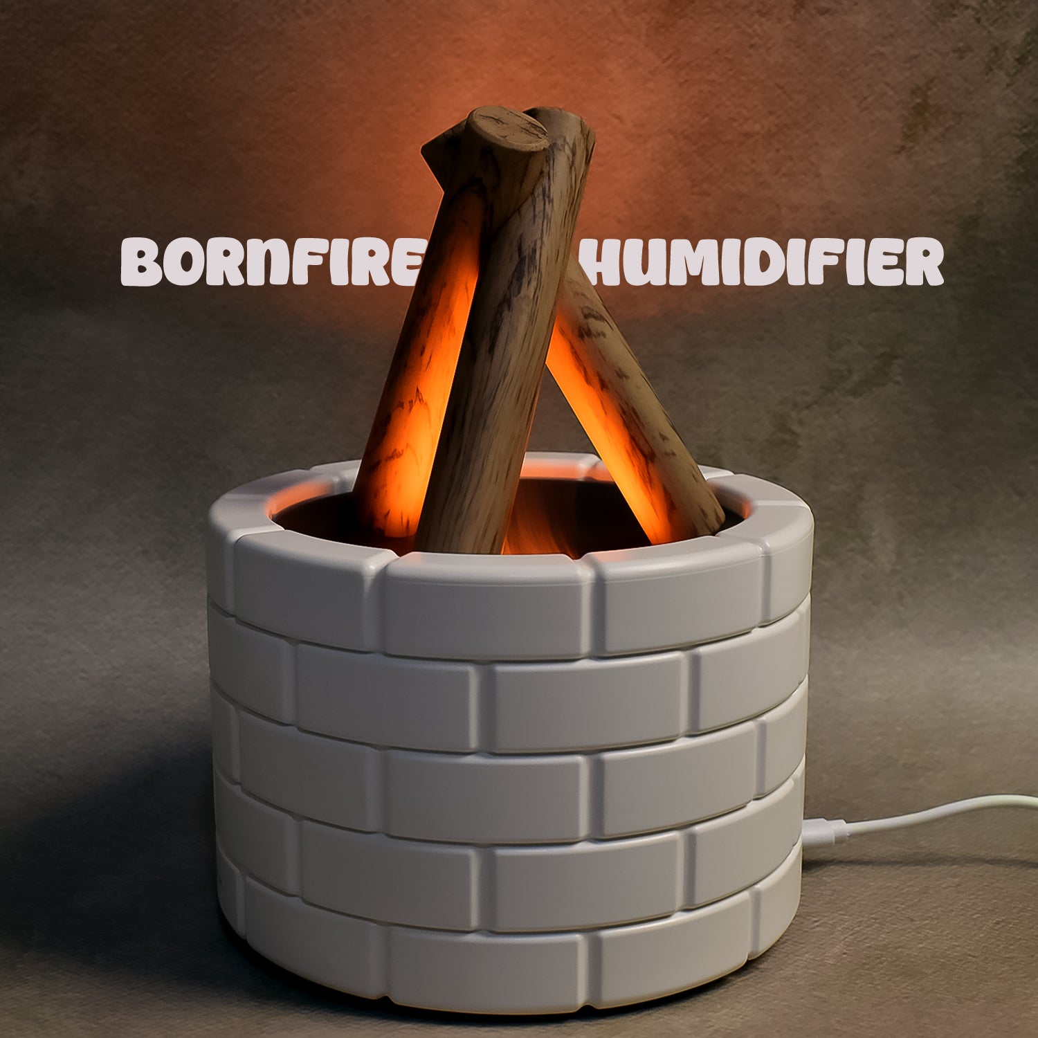 Bonfire Shaped Diffuser Essential Oil Diffuser Multi Function Flame Oil Diffuser (1 Pc) Bonfire Shaped Diffuser Essential Oil Diffuser Multi Function Flame Oil Diffuser (1 Pc)